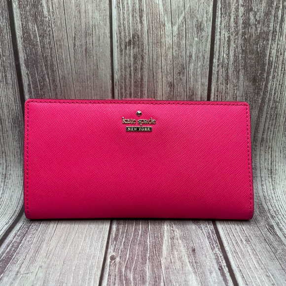 kate spade Handbags - Kate Spade Hot Pink Staci Bifold Wallet